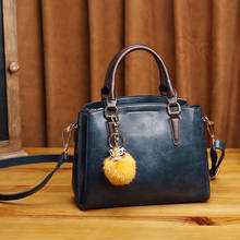 Bolsa de mão feminina couro legítimo, bolsa grande designer para mulheres 2019 2024 - compre barato