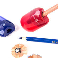 FABER-CASTELL-afilador de lápices de doble agujero, transparente, creativo, para cortar, material escolar 2024 - compra barato