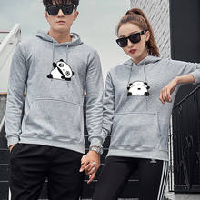 2020 Korean Fashion Women Cartoon Cute Panda Print Sweatshirt Casual Couple Hoodie Best Friend Pullover Graphic Hoodies Men Tops 2024 - buy cheap