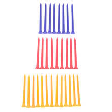 30Pcs/Pack Plastic Golf Tees 8.3CM Durable Rubber Cushion Top Golf Tee Golf Accessories Multi Color 2024 - buy cheap
