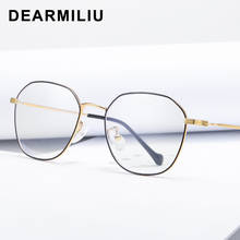 DEARMILIU-Gafas de bloqueo de luz azul y oro rosa, lentes de montura ovalada, led, para juegos, resistentes a la radiación, de ordenador 2024 - compra barato