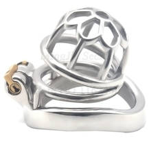 Sex Shop Stainless Steel Male Chastity Device with Lock,Hollow Cock Cage,Penis Rings,Chastity Belt,BDSM Adult Sex Toys For Man 2024 - buy cheap
