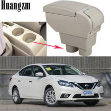 Large Space Armrest For Nissan Sylphy Versa Tiida Latio 2007-2011 Dual Layer Center Console Storage Box 2008 2009 2010 2024 - buy cheap