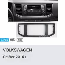 Painel de rádio para carro volkswagen crafter 2016, moldura de áudio, placa, adaptador, painel 2024 - compre barato