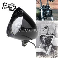 Faro LED Universal tipo bala para motocicleta, luz HI/LO para Harley, Touring, Softail, Chopper, Scrambler, Bobber, Cafe Racer 2024 - compra barato