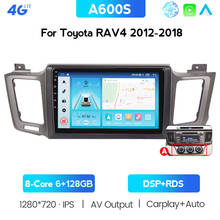 Wireless Carplay For Toyota RAV4 4 2013-2016 2017 2018 2019 Car Radio Multimedia Video Player GPS No 2din Android 10.0 6GB+128GB 2024 - buy cheap