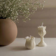 3d форма для свечей "тюльпан" силиконовые формы в виде цветка инструмент для изготовления свечей из соевого воска подарок на день матери форма для мыла ручной работы 2024 - купить недорого