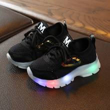 New Children Luminous Shoes Boys Girls Sport Running Shoes Baby Flashing Lights Fashion Sneakers Toddler Little Kid LED Sneakers 2024 - buy cheap