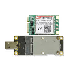 SIMCOM-mini módulo pcie LTE Cat4, SIM7600E-H con mini pcie a USB 2,0, tarjeta adpater LTE-FDD/LTE-TDD/HSPA +/UMTS/EDGE/GPRS/GSM 2024 - compra barato