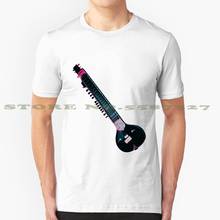 Sitar-Camiseta Vintage de moda, camisetas Sitar, guitarra, instrumento Musical, cuerda clásica india 2024 - compra barato