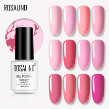 Гель для ногтей ROSALIND, фиолетовый розовый гель для маникюра, полупостоянные гибридные лаки для ногтей, УФ-гель 2024 - купить недорого