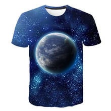 2020 verão galáxia t camisa homem/mulher universo espaço t-camisa planeta t impressão 3d camisa legal crianças camisetas roupas masculinas 2024 - compre barato