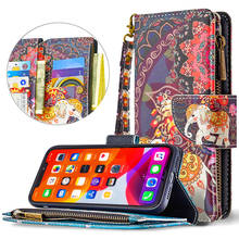 For Samsung Galaxy Note 20 /20 Ultra Luxury Flip Leather Case Painted Pattern Zipper Wallet Bag Card Holder Stand Phone Cover 2024 - buy cheap
