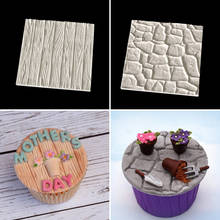 Bark Stone Silicone Mold Sugarcraft Cookie Cupcake Chocolate Baking Mold Fondant Cake Decorating Tools 2024 - buy cheap