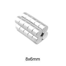 10~200PCS 8x6 mm Powerful Magnetic Magnet 8mmx6mm Permanent Neodymium Magnet 8x6mm Small Round Rare Earth Magnet Strong 8*6 N35 2024 - buy cheap