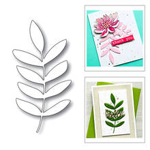 2020 New Plant Branch Green Leaf and Leaves Silhouette Metal Cutting Dies For Making Greeting Card Paper Scrapbooking No Stamps 2024 - buy cheap