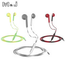 M&J Wired Sport Earphone 3.5MM In Ear Phones Headphone Hands free Headset Bass Earbuds Stereo For Iphone Samsung earpiece PC 2024 - buy cheap