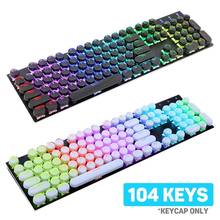 Substituição de teclas para teclado mecânico, estojo para teclado com 104 teclas translúcido, 104 2024 - compre barato