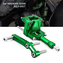 Estabilizador de direção e suporte de titânio para kawasaki ninja 300, ninja300 ex300 2014-2016, 2013, 2017 2024 - compre barato