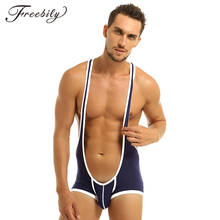 Ropa interior Sexy para hombre, monos transpirables, tirantes de lucha, Mankini, body 2024 - compra barato