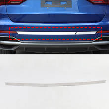 For Audi Q3 S line 2019 2020 Exterior Accessories Stainless Steel Rear Bumper Decoration Strip Cover Trim Car Styling 2024 - buy cheap