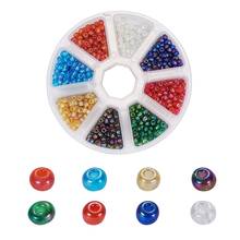 Miçangas de vidro checo redondas, 4mm, cores mistas, para artesanato diy, jóias, acessórios de pulseira, caixa 2024 - compre barato