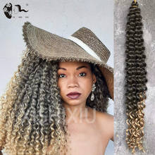 22inch Freetress Deep Twist Crochet Braids African Synthetic Omber Burg Braiding Hair Extensions For Black Women XISHIXIUHAIR 2024 - buy cheap