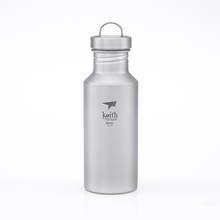 Титановая Спортивная бутылка для воды с защитным мешком, 550 мл, бутылка для воды для велоспорта на открытом воздухе, Высококачественная посуда для напитков Ti3031 2024 - купить недорого