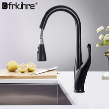 Chrome Nickel Kitchen Faucet Tap Black Cold Hot Water Mixer Tap Torneira Single Handle Faucets Sink Pull Down Mixer Crane 2024 - buy cheap