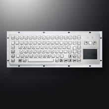 Teclado metálico industrial impermeável incorporado do metal dos teclados do aço inoxidável de usb da montagem com rato do touchpad 2024 - compre barato