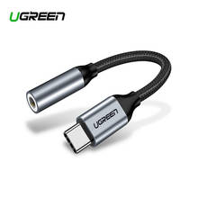 Ugreen Type C 3.5 Jack Earphone USB C to 3.5mm AUX Headphones Adapter Audio cable For Huawei V30 mate 20 P30 pro Xiaomi Mi 10 9 2024 - buy cheap