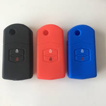 Funda de silicona de 2 botones para coche, funda de cobertura de mando a distancia para MAZDA 3, 2, 6, CX7, CX9, accesorios sin llave para coche 2024 - compra barato