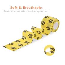 5cm 6 Rolls Camo Mixed Flexible Self Adherent Pet Cat Bandage Elastic Dog Animal Bandage Vet Tape Wraps Waterproof 2024 - compre barato