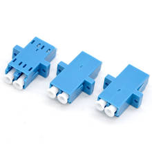 300PCS NEW GONGFENG FiberOptic Connector Coupler LC PC Multimode SingleMode Double Integrated Flange Adapter Special Wholesale 2024 - buy cheap