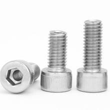 Tornillos huecos Allen M16, cabeza de copa anudada, tornillo de agujero pasante, pernos de acero inoxidable, apertura de 8mm, 30mm-50mm de largo, 2 uds. 2024 - compra barato