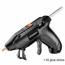 New High Temp Heater Melt Hot Glue Gun 40W DIY Household Industrial Heat Mini Glue Gun USB Recharge With 10pcs 7mm Glue Sticks 2024 - buy cheap