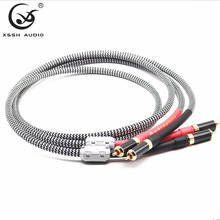 YIVO-cable de Audio XSSH de alta calidad, cable de escudo de Audio de 2 núcleos, 8N OFC, cobre, chapado en plata, RCA a RCA 2024 - compra barato
