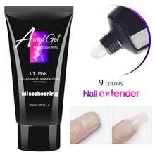 30ML Nail Extension Gel Quickly Nail Extend Glue Painless Lengthening Colorful Nail Art Gel Fast Drying Long Lasting Nail Tools 2024 - купить недорого