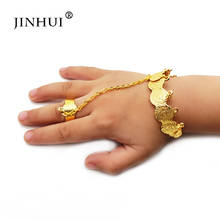 Jin Hui 1pieces of Gold color bangle for baby Girls Dubai Jewelry Bracelet ring,boys Children African gifts Birthday present 2024 - buy cheap