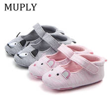 2022 Fashion New Baby Shoes Girls Boy First Walkers Mouse Cat Soft Sole Newborn Shoes 0-18M Baby First Shoes Cute Toddler 2024 - buy cheap