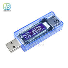 USB-тестер емкости и напряжения тока, прибор для измерения напряжения и емкости, измеритель, мобильный детектор мощности, для батареи 2024 - купить недорого