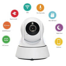 Мини HD Беспроводная ip-камера Wifi 1080P умная ИК-камера ночного видения P2P детский монитор наблюдения Onvif сетевая CCTV камера безопасности 2024 - купить недорого