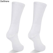 3 Pairs /5 Pairs Unisex White Warm Cotton Breathable Cushion Comfortable Cycling Running Hiking Athletic Sports Socks 38-47 EU 2024 - buy cheap