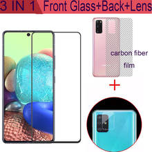 Película protetora para smartphone 3 em 1, câmera, vidro temperado, para samsung galaxy note 10 lite, s10 lite 2024 - compre barato