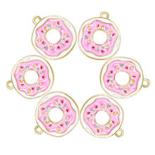 10Pcs/Lot Cute Enamel Ice Cream Charms Donut Cake Dessert Pendant Crafting Necklaces Earrings Jewelry Accessories 2024 - buy cheap