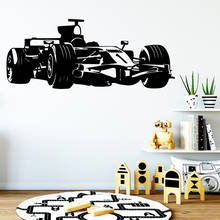 Adesivo de parede automotivo, adesivo decorativo de vinil para decoração da sala de estar, acessórios de decoração para casa, moderno f1 2024 - compre barato