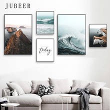 Sea Waves Landscape Canvas Poster Nordic Style Inspirational Wall Art Print Painting Decoration Picture Scandinavian Home Decor 2024 - buy cheap