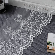 17cm Wide Lace Trim White Embroidery For Needlework Crafts Dress Decoration DIY Accessories Handmade Lace Fabric Lace Ribbon 2024 - buy cheap