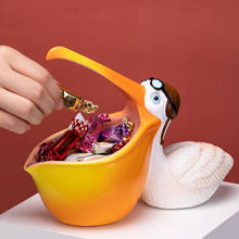 Cute Toucan Desk Storage Ornaments Resin Statue Entrance Table Key Container Sculpture Modern Home Decoration Housewarming Gift 2024 - buy cheap