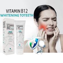 Pasta de dientes con vitamina B12, pasta de dientes con menta, blanqueadora, Reparadora de encías, 100ml 2024 - compra barato